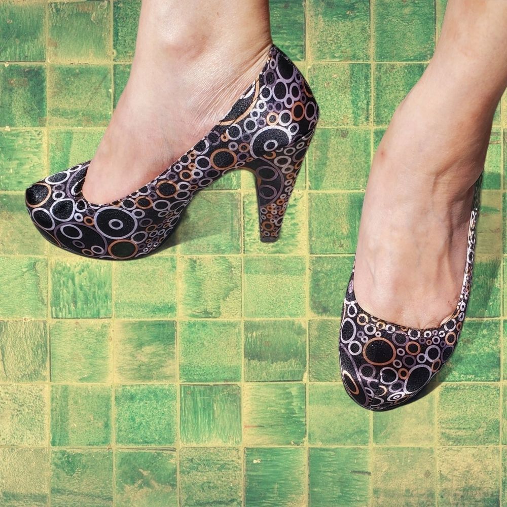 Miss Me Vernice Satin Platform Pumps